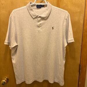 Polo by Ralph Lauren Men's Beige Polo Shirt XXL Flesh Pony